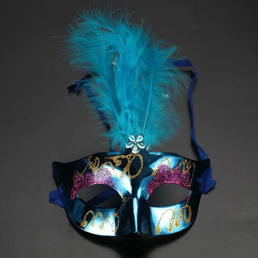 

Feather Mask Female Ladies Masquerade Costume Party Halloween Decoration