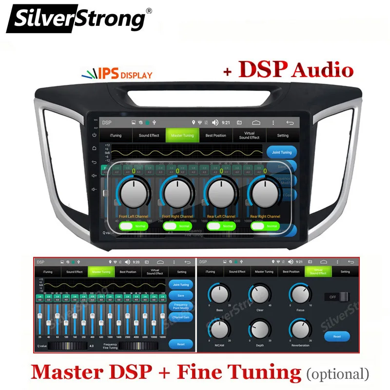 SilverStrong ips 2.5D Android10.0 Creta радио 2din gps для hyundai IX25 Creta 10,1 дюймов 4G модем DSP опционально Навигация стерео