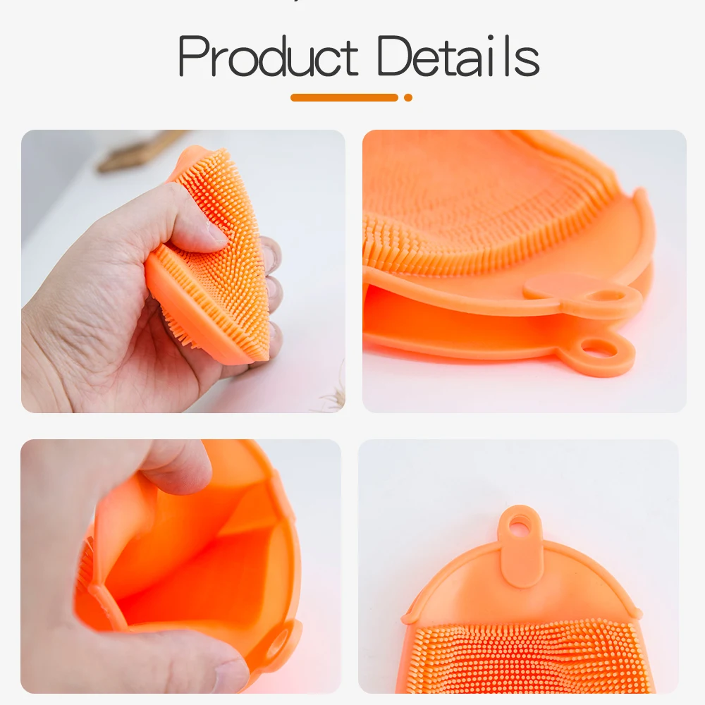 4 шт. силиконовые перчатки для мытья посуды | Дом и сад