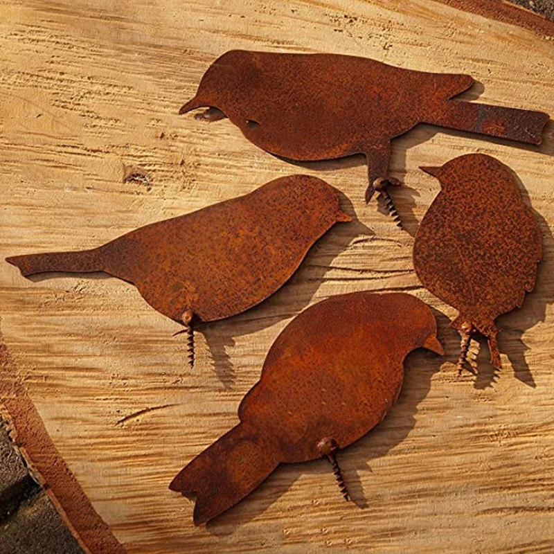 

Economical Birds Silhouette Stake Metal Animal Ornament for Outdoor Garden Tree Decorations ds99