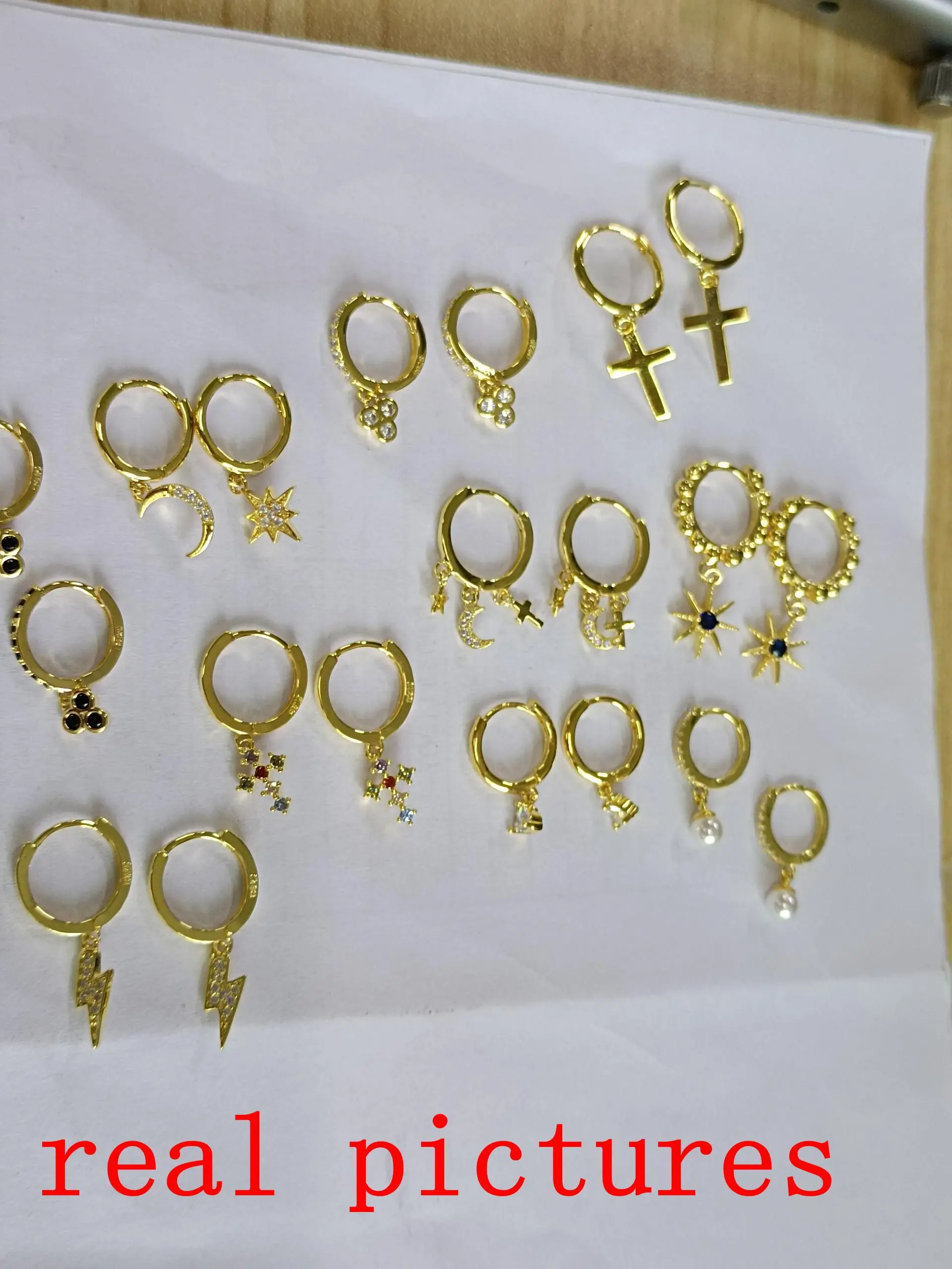BOKAO 2021 Trend Earrings For Women Earring Silver Plated Cross Star Drop Piercing Jewelry Bijoux Femme Cartilage Серьги | Украшения