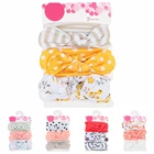 Повязка на голову для девочек, 3 шт.лот, из хлопка, с принтом в горошек