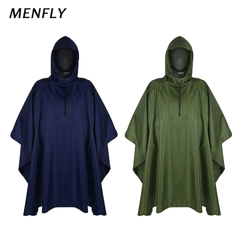 MENFLY темно синий армейский зеленый дождевик для альпинизма походов женский
