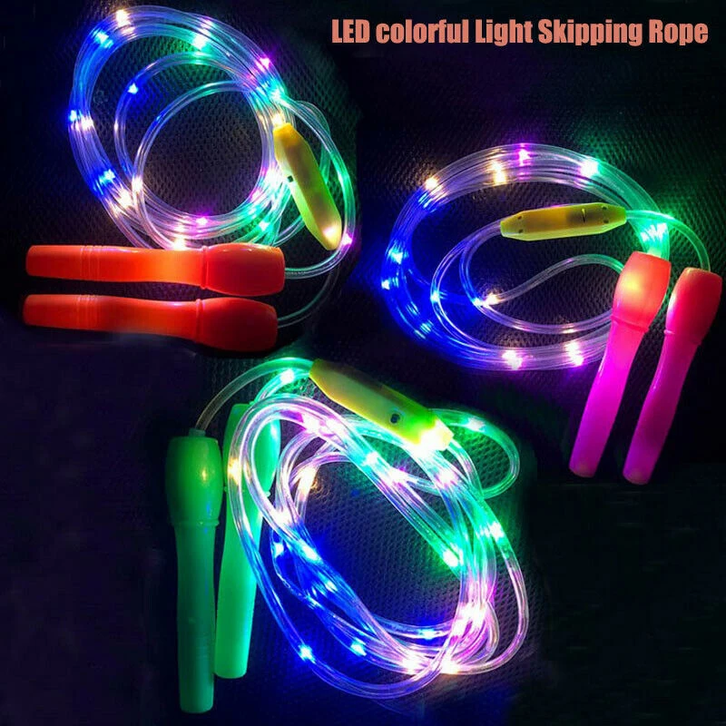 

Light Up Jump Ropes Led Skipping Random Color Kids Children Single Luminous Body Exercise Fitness