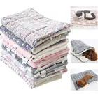 Новинка, коврик для сна для домашних животных, кровать для кошек, кровать для собаки, утолщенный мягкий шерстяной коврик для домашних животных, одеяло, матрас, переносной моющийся Теплый Ковер