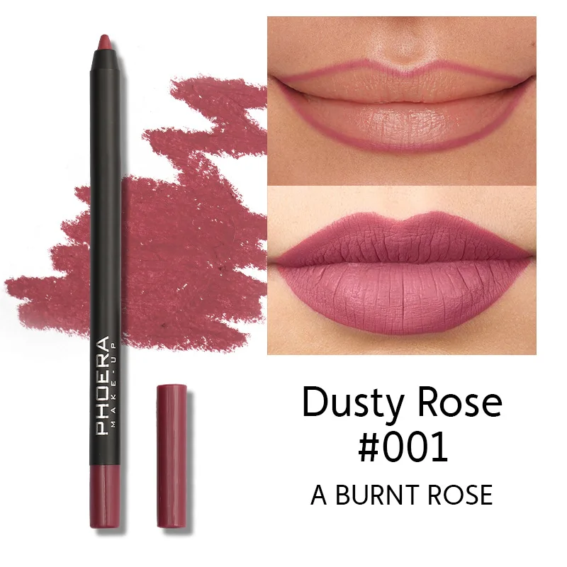 12 Цвет матовый коричневый для губ вкладыш Водонепроницаемый Протяжного и