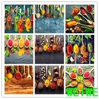 5d diy diamond painting kitchen landscape full drill square home decoration embroidery picture art kits gift weiwei
