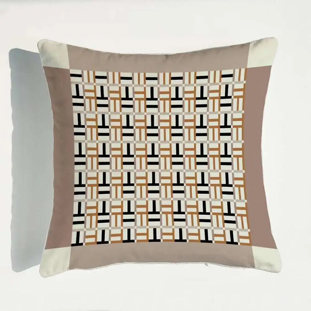 Роскошный бархатный чехол для подушки LISM двусторонний с принтом домашний