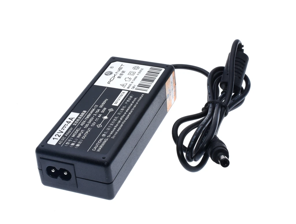 1 шт. 12V4A Новый AC 100 в-240 в 50 Вт конвертер адаптер питания DC12V 4A 2 мм-2 5 мм DC штекер