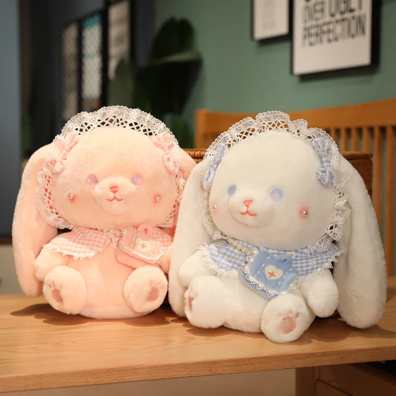 

30/40cm Lolita Rabbit Plush Toy Cartoon Cosplay Bunny Doll Stuffed animals Plushies Dressing Rabbit Doll Toys for Girl Xmas Gift