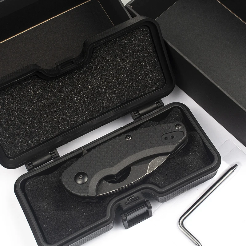 D2 Steel Folding Knives Outdoor Pocket Knife Survival Ring Military Tactical Camping Hunting EDC Tool | Дом и сад