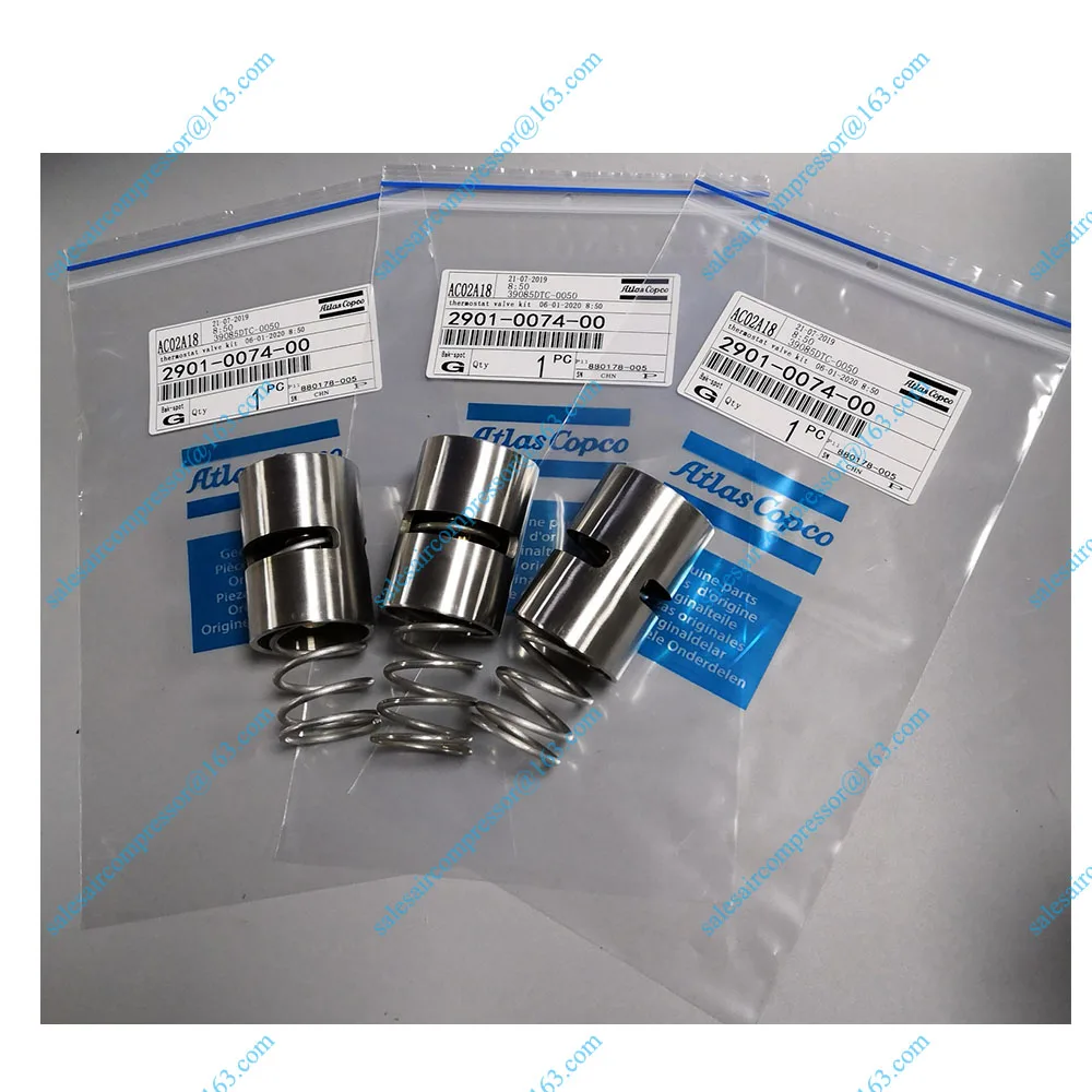 2901 0074 00 atlas copco GA55 75 90 thermostat valve kit thermostatic 2901007400 |