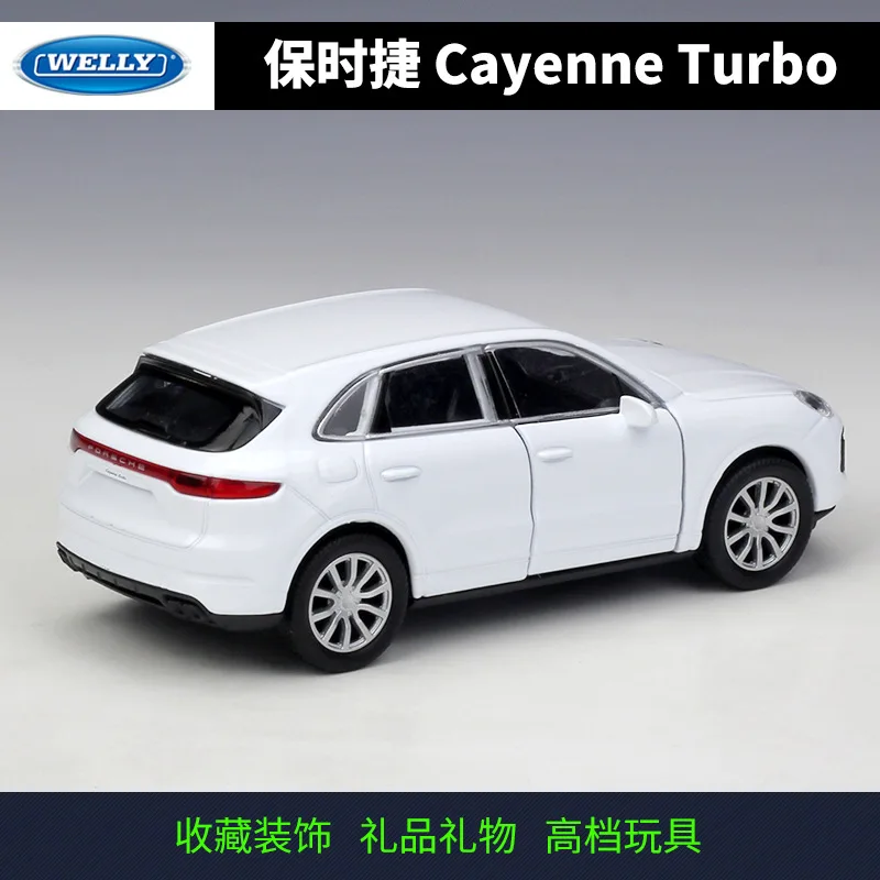 Модель автомобиля WELLY 1:36 Porsche Cayenne Turbo из сплава металлическая модель с коробкой