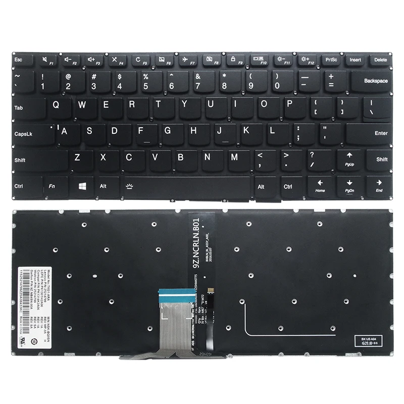 

New Laptop US Keyboard Backlit for Lenovo Yoga 310S-14 310S-14ISK 510S-14ISK 510S-14IKB 510-14AST 510S-14 English Keyboard