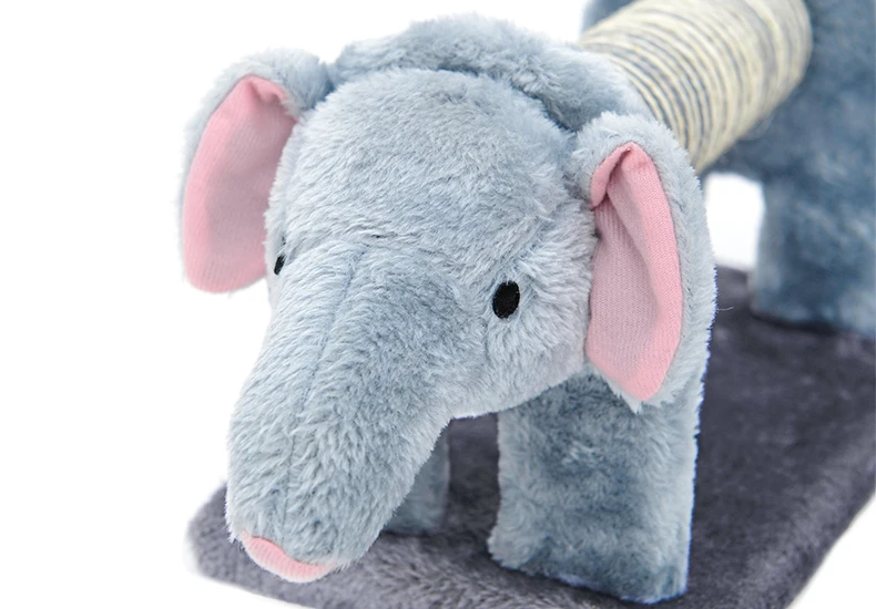

Cat Toy Climbing Furniture Cat Scratching Wood Cute Elephant Lion Shape Interactive Toys Kitten Climbing Frame Best Gift For Pet