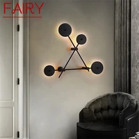 fairy indoor wall light fixture led black modern sconce nordic creative decoration for home bedroom living room dining room