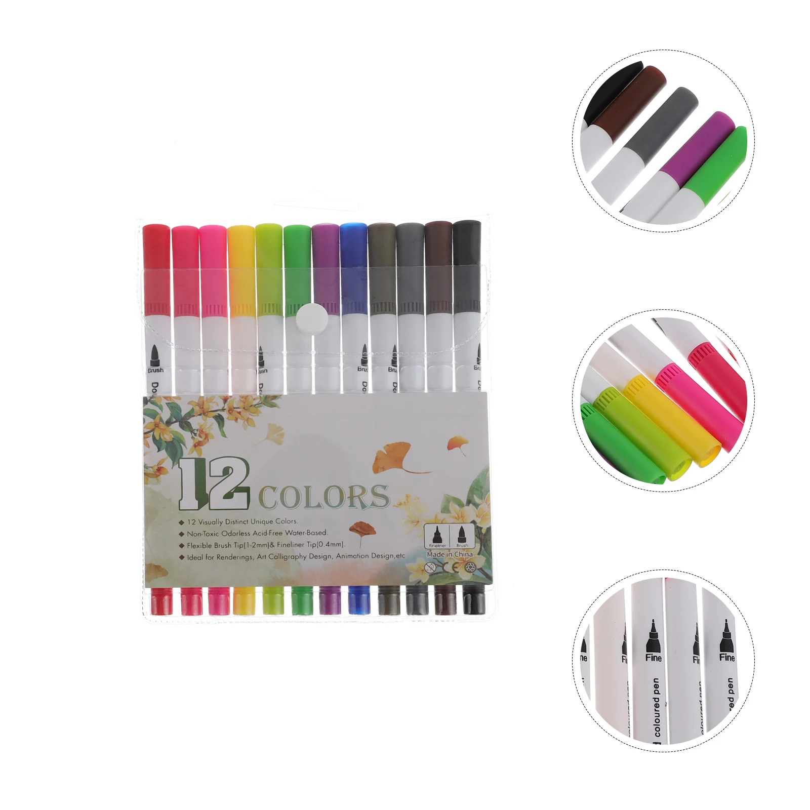 

12 шт., фломастеры на водной основе