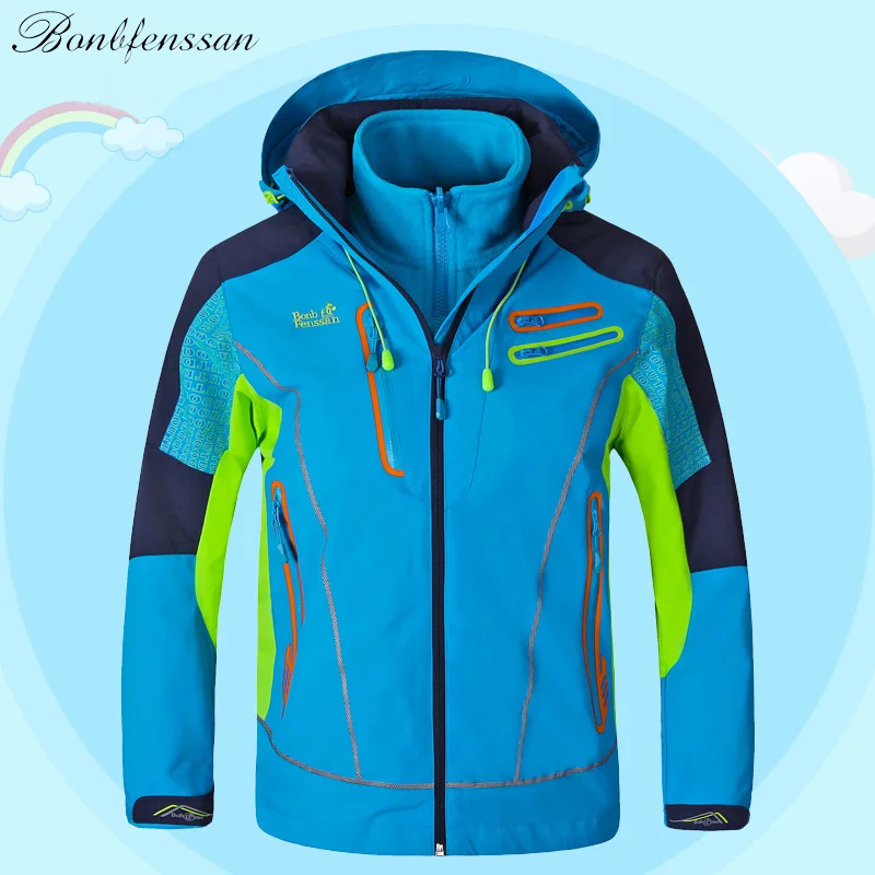 Детская Лыжная куртка детская брендовая Водонепроницаемая зимняя для мальчиков