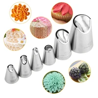 7980 81401402402l chrysanthemum pastry nozzles for cakes cream fondant piping tips tulip flower confectionery nozzle