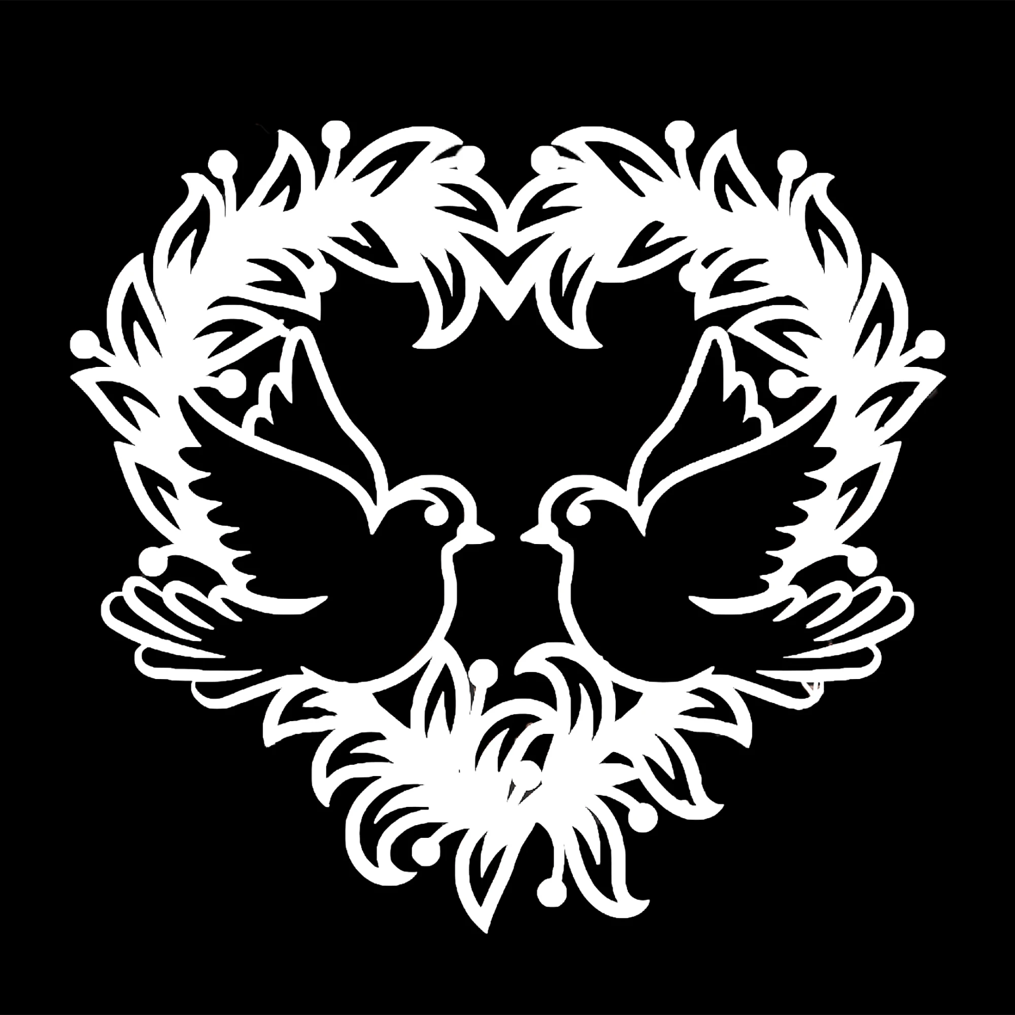 OXO Love Birds металлические режущие штампы 111x105 мм трафарет для фона с сердечками