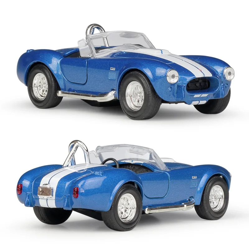 Welly 1:36 оригинальная коробка 1965 Shelby Cobra 427 S C синяя тянущаяся обратная машина литая