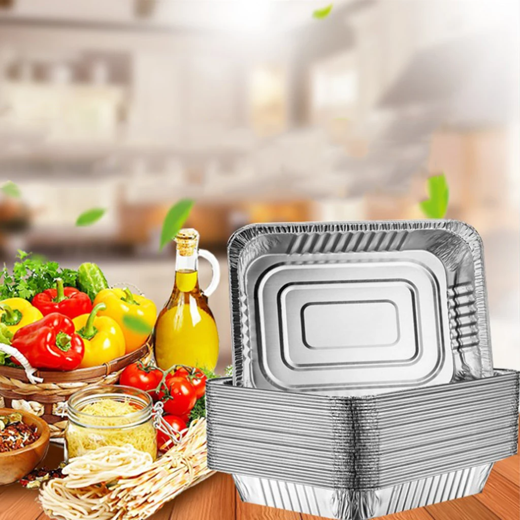 Капельные сковороды для гриля из алюминиевой фольги 750 мл|Прочие инструменты