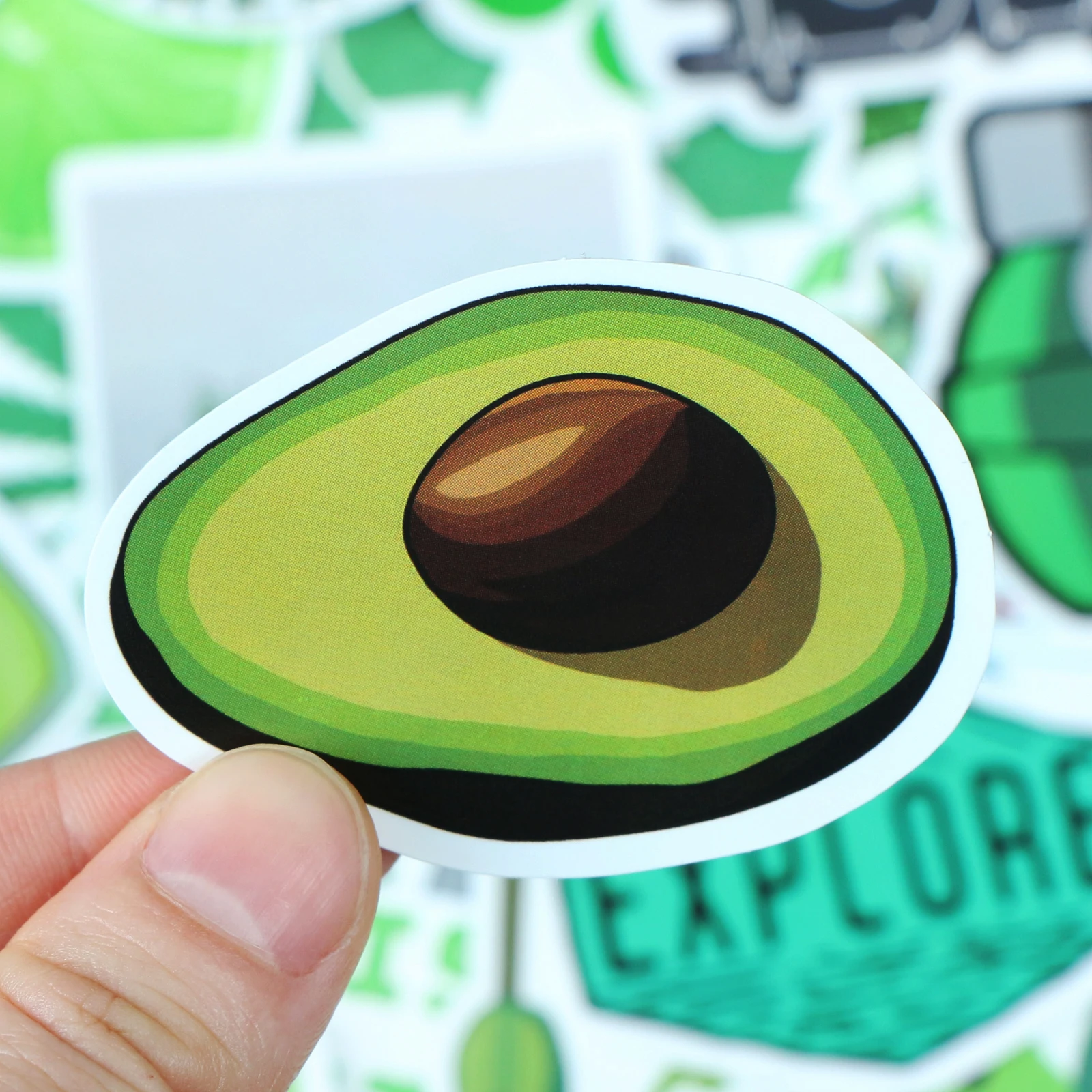 50 шт. зеленая наклейка мультяшная игрушка DIY водонепроницаемые наклейки для
