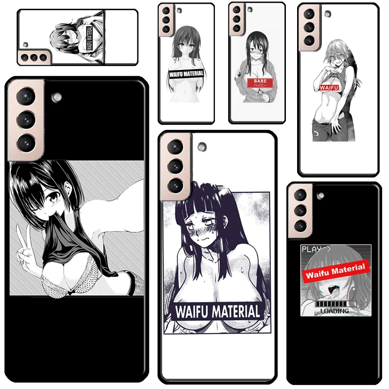 

Sugoi Senpai аниме waifu сексуальный чехол для телефона Samsung Galaxy S21 Ultra Note 20 S20 FE S8 S9 S10 Note 10 Plus S10e Coque
