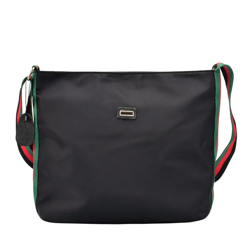 

2020 New Single Shoulder Satchel Cute Bag Fashion Purse Women's Bag Nylon Bag Versatile Color Contrast Messenger Bag Light Bag