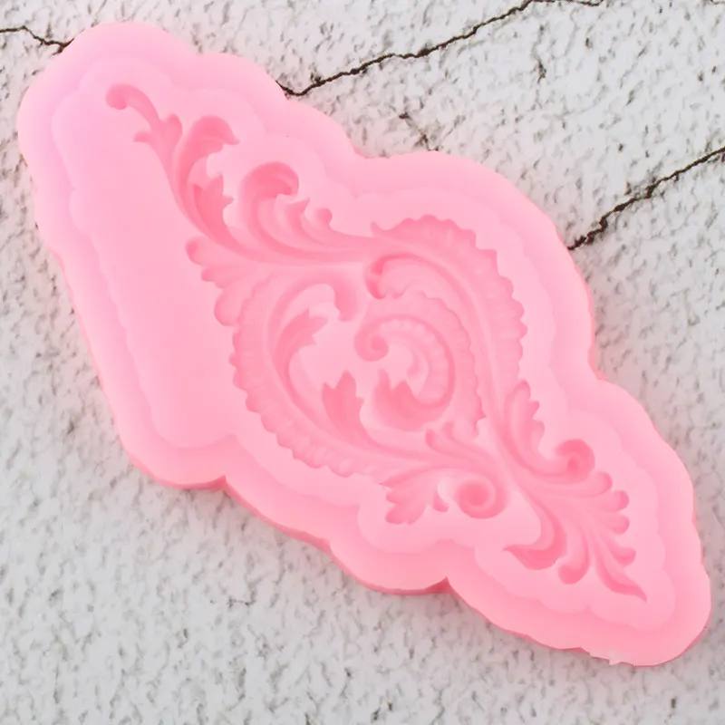 Силиконовая форма сделай сам с рельефной каймой листья кекс Топпер конфеты глина