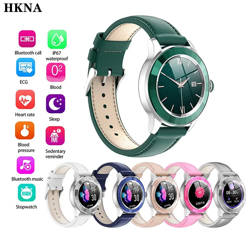 

Fashion Lady Smart Watch IP67 Waterproof ECG Wearable Device Heart Rate Monitor Sports Smartwatch Female Lady For Android iOS