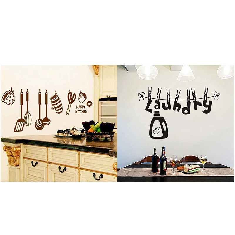 2 набора съемных настенных наклеек художественная наклейка для дома украшение: 1