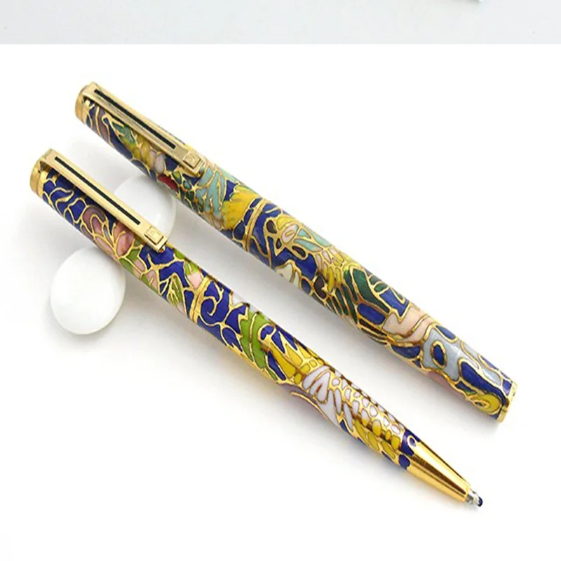 

New Old Stock Vintage Wing Sung 320 Fountain Pen Fine Nib Iridium Cloisonne Handmade Works of Art Writing Stationery Collection