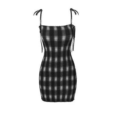 Платье Ruibbit женское на бретельках пикантное мини платье трапеция в готическом