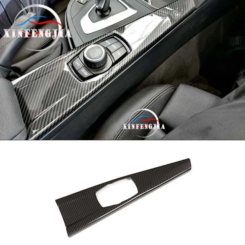 

Для BMW 3 серии F30 F34 4 серии F32 F36 2013 2014 2015 2016 углеродное волокно ABS интерьер автомобиля Мультимедийная панель Крышка отделка