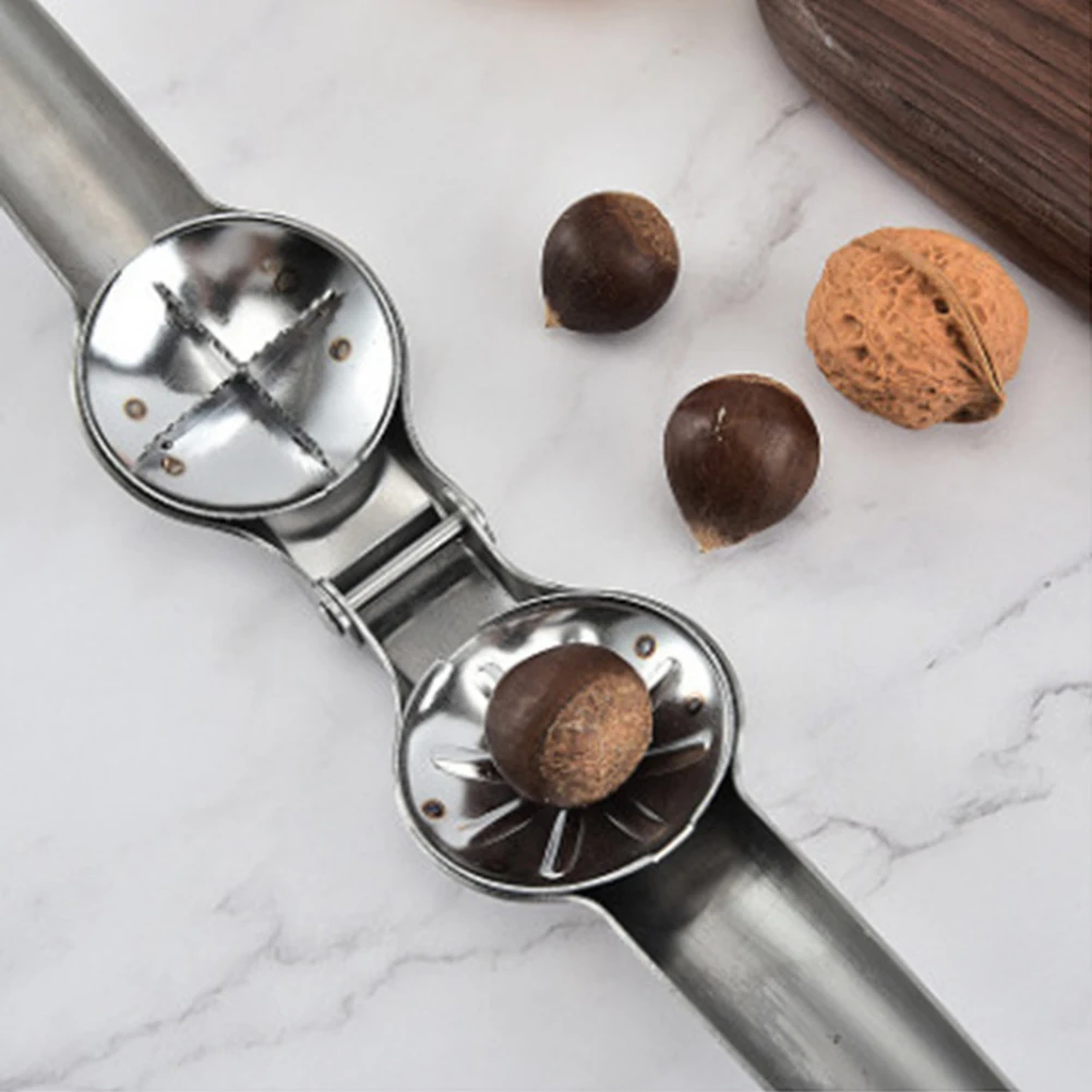 2 в 1 быстрый нож с зажимом для каштанов орехи открывалка щипцы грецких орехов