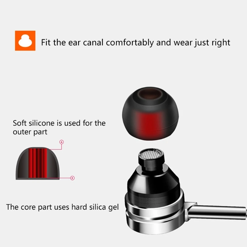 Наушники проводные с разъемом 1 2 м универсальные стереонаушники басами звуковая