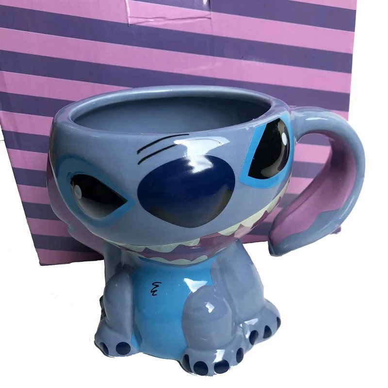 

Personalized Ceramic Three-dimensional Cup Cute Stitcher Stitch Cartoon Mug Ceramic Cup Breakfast Milk Coffee Cup Coffee Mugs