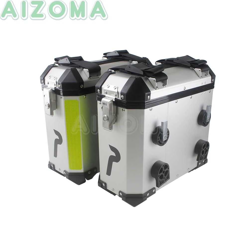 Алюминиевый Чехол для мотоцикла 72L sidecase Pannier + 36L Topbox универсальный BMW Suzuki GSXR Yamaha FZ