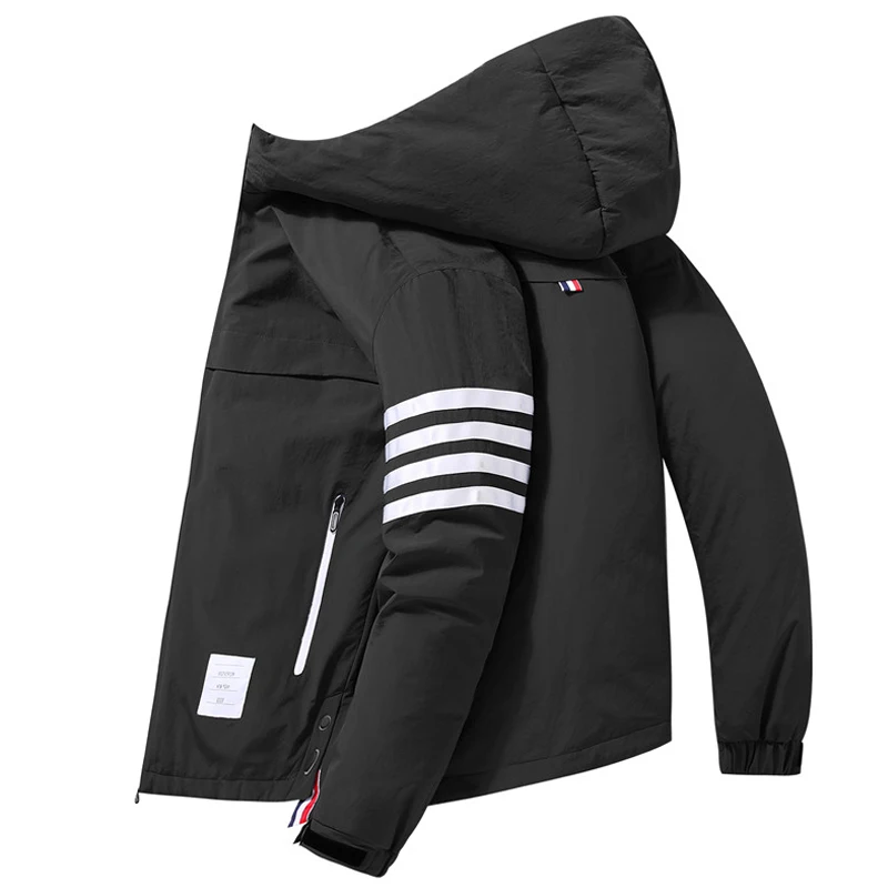2021 Winter Youth Men Hooded Duck Down Jacket Autumn Warm Casual Puffer Thick Coats Outwear Parka Man Tops Clothing Dropshipping