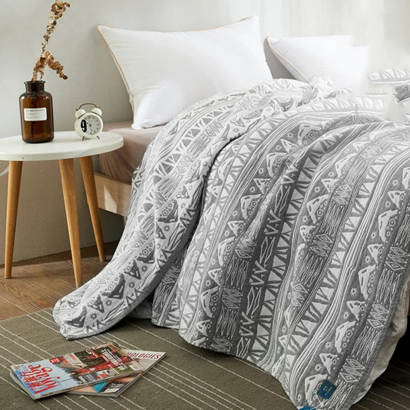 Супер мягкое одеяло 100% хлопок авиационный диван офисное детское полотенце для