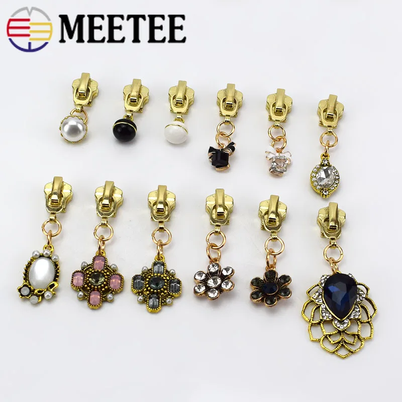 Meetee 5 шт. 3 #/5 # металлические застежки молнии для металлической DIY украшения