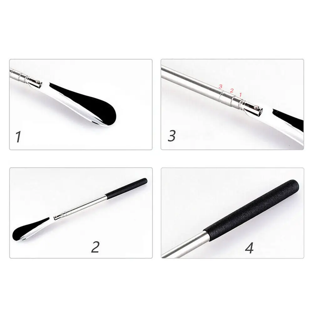 

Retractable Long Handle Shoe Horn Stainless Steel Metal Professional Handle Shoe Horns Household Tool