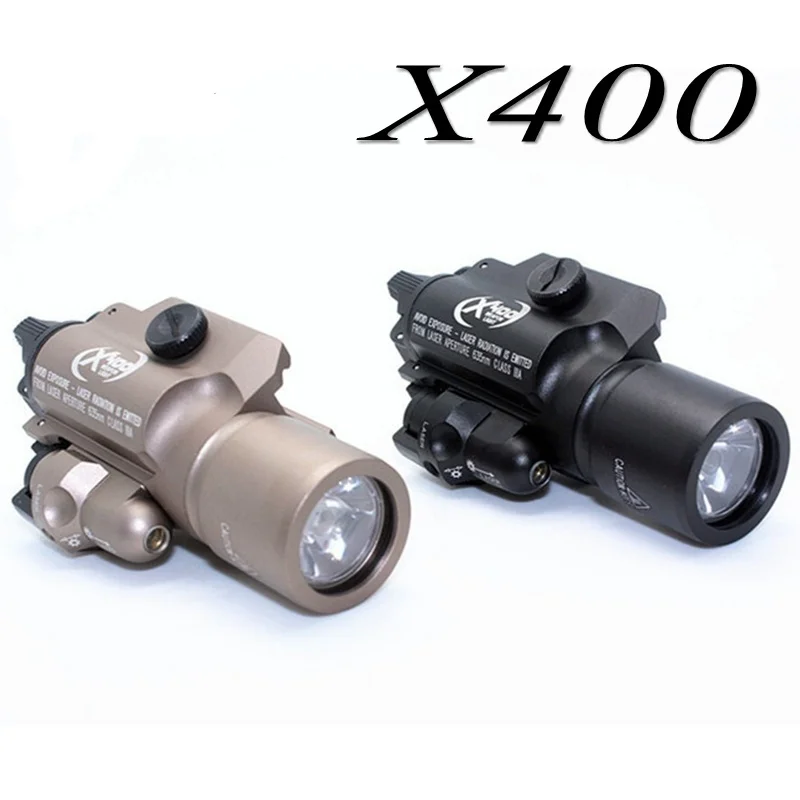 Softair Tactical X400 Weapon Light Red Laser Pointer Airsoft Arma Military Hunting Glock Lights Gun Flashlight | Спорт и развлечения