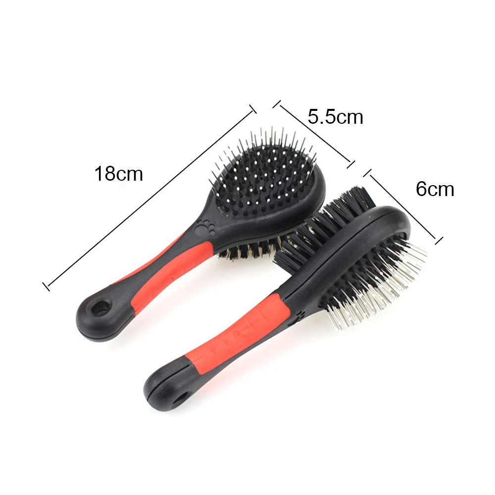 

Pet Double-sided Massage Comb Cat Dog Grooming Brush Bath Brush High-quality Plastic Hair Removal Comb Pet Hair Cleaning Tools