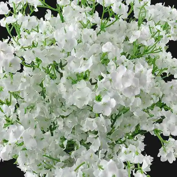 

12 Stems Artificial White Gypsophila Silk Flower Bunch Baby's Breath