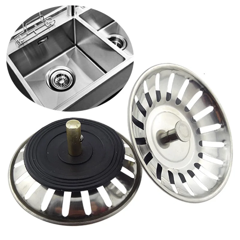 Пробка-фильтр для раковины из нержавеющей стали кухонный сетчатый фильтр ванная