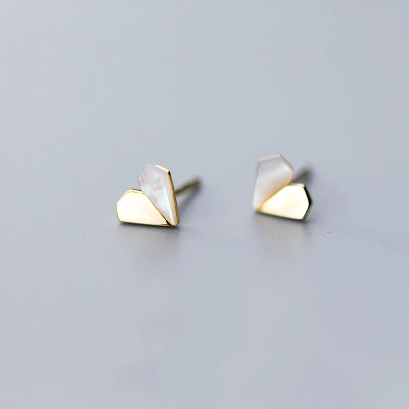 

Серьги-гвоздики женские из серебра 925 пробы, в форме сердца