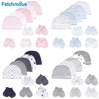 baby hat and mittens girl boy cap socks comfy infant hat gloves cotton toddler newborn baby accessorise for 0 6