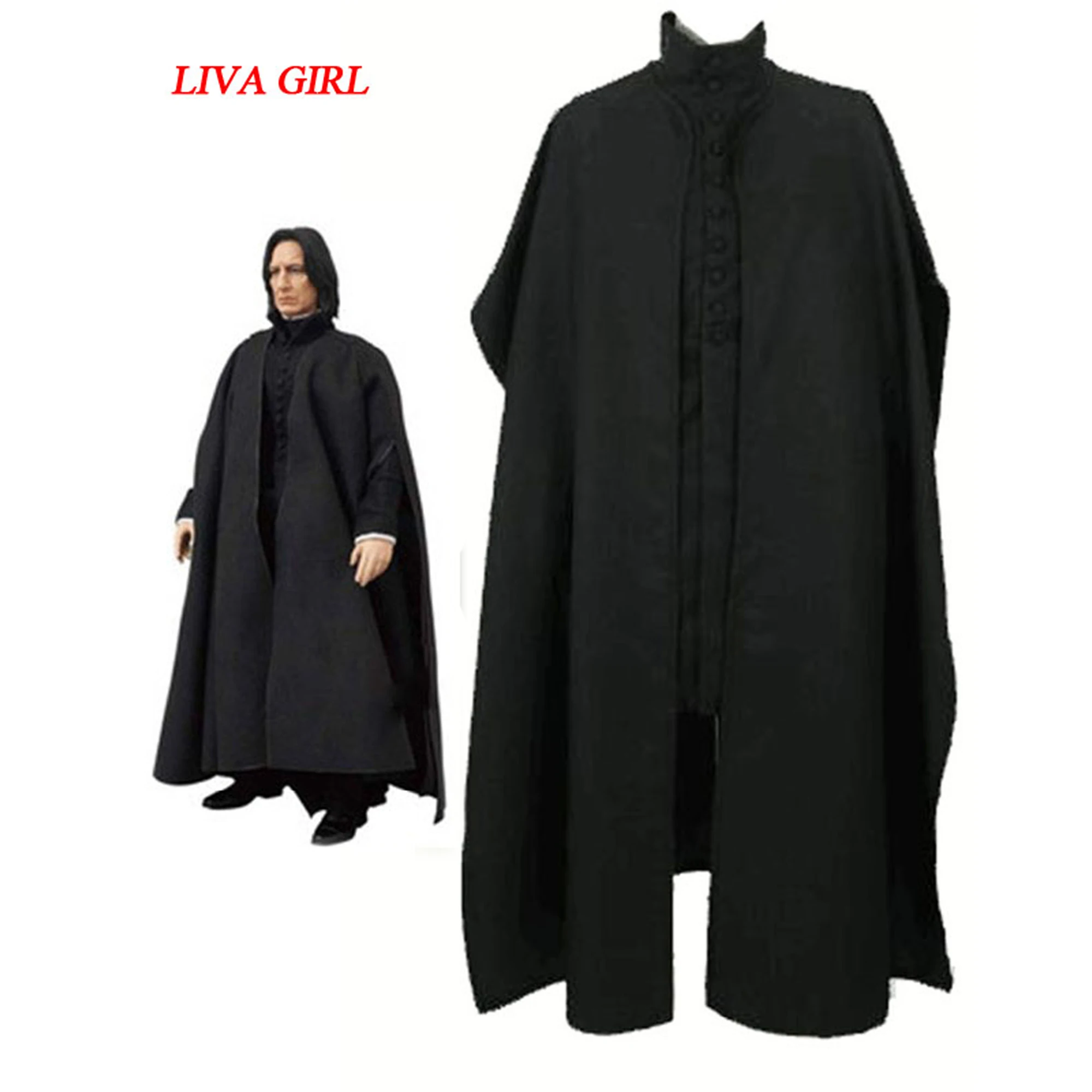 Мужской костюм для косплея черный на Хэллоуин|severus snape cosplay|cosplay costumeblack costume |
